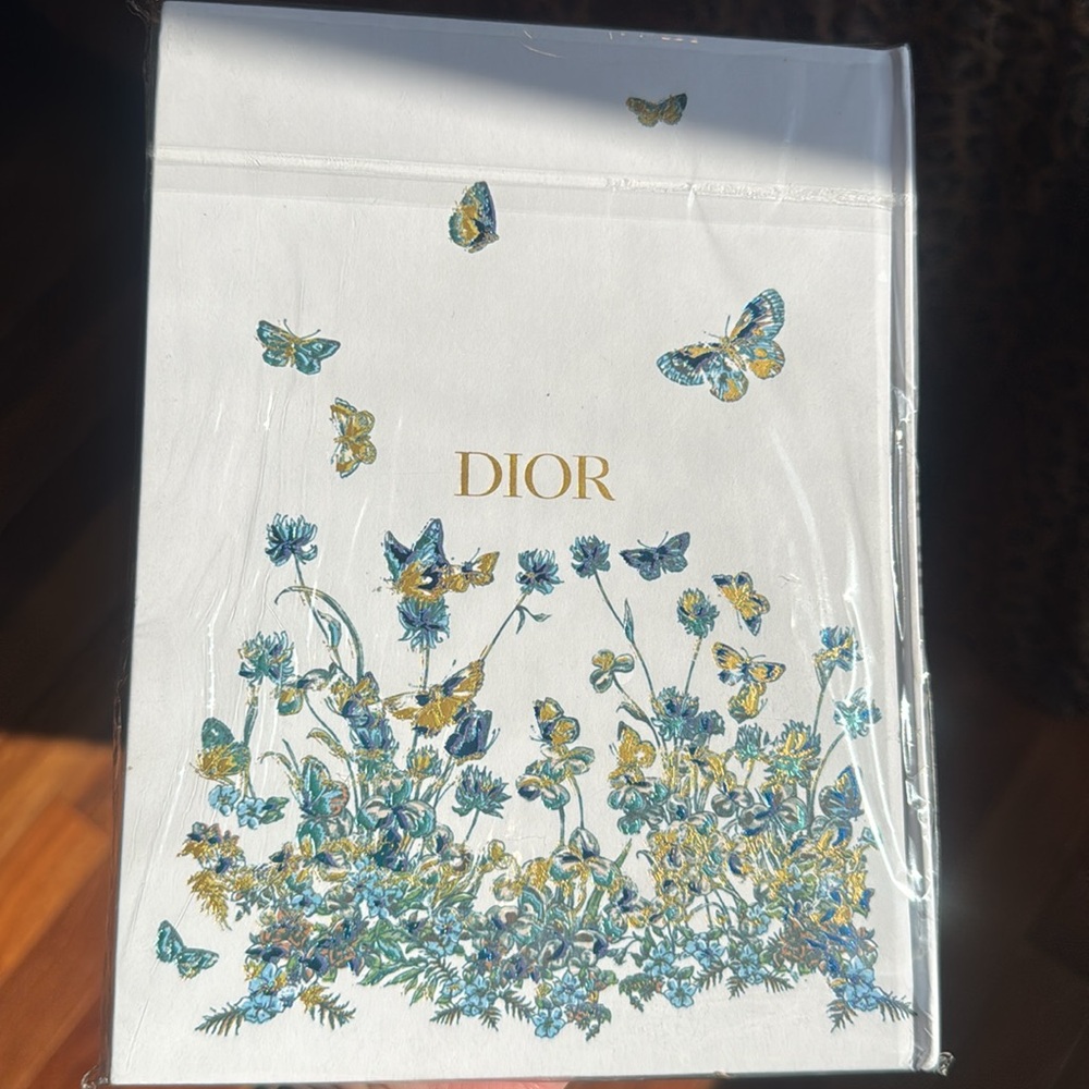 Dior Blue, Green and White Floral Notebook with Butterflies.🦋 - Picture 5 of 7